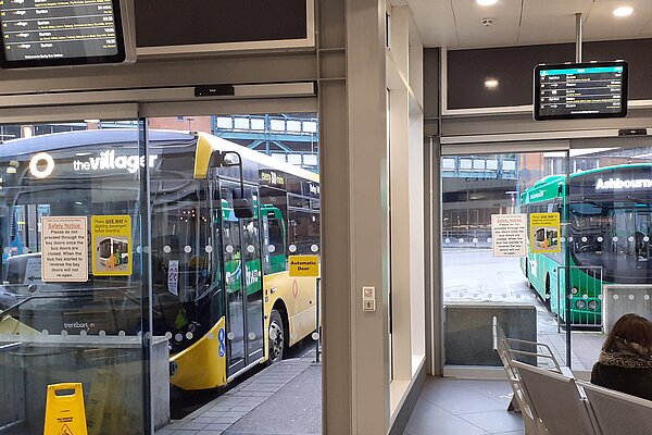 Villager bus at Derby bus station