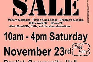 Book Sale November 23rd 2024 poster