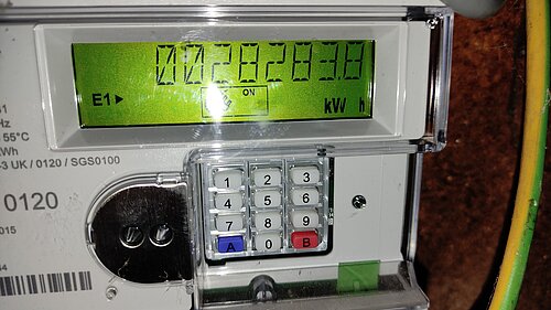 Smart electricity meter with digital display